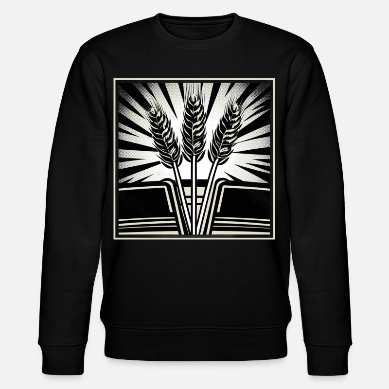 3 épis de blé - Sweat bio CHANGER Stanley/Stella Unisexe - noir