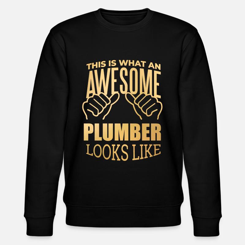 Klempner - Stanley/Stella Unisex Bio-Sweatshirt CHANGER  - Schwarz