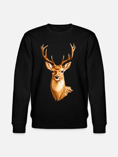 Cerf doré - Sweat bio CHANGER Stanley/Stella Unisexe - noir