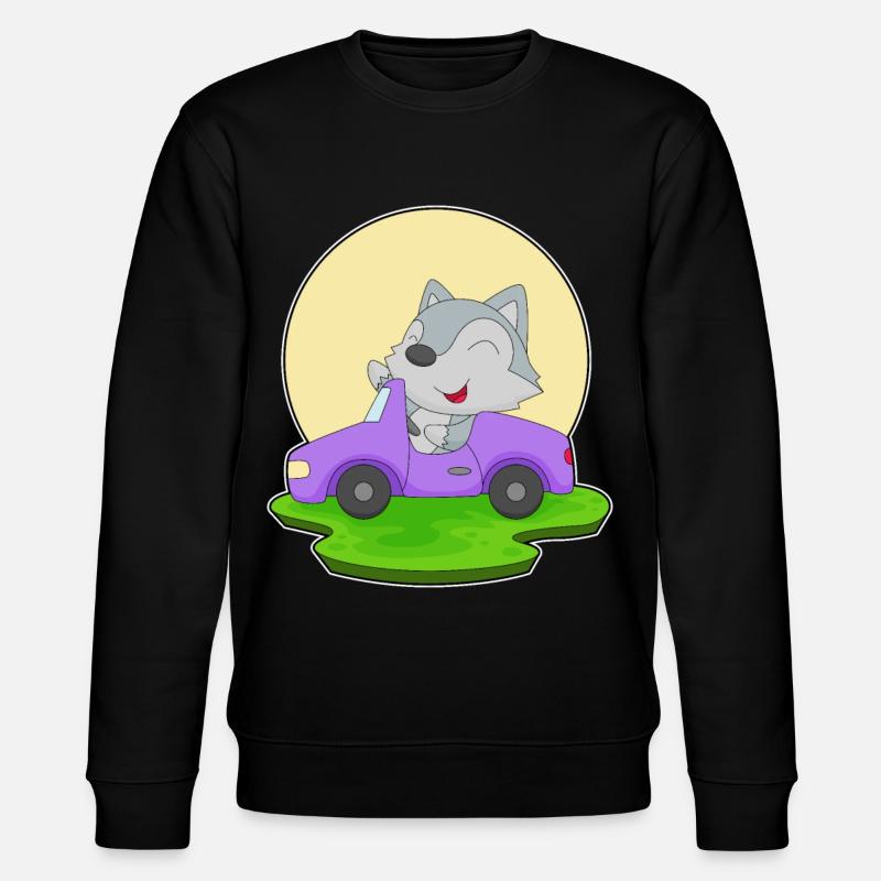 Voiture loup - Sweat bio CHANGER Stanley/Stella Unisexe - noir