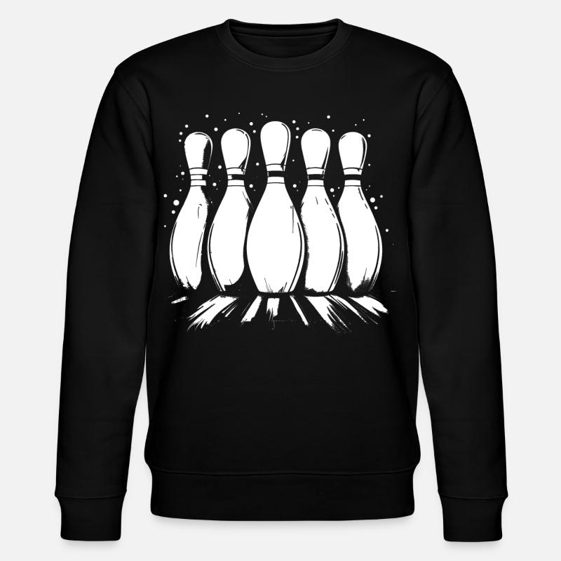 Quilles de bowling - Sweat bio CHANGER Stanley/Stella Unisexe - noir