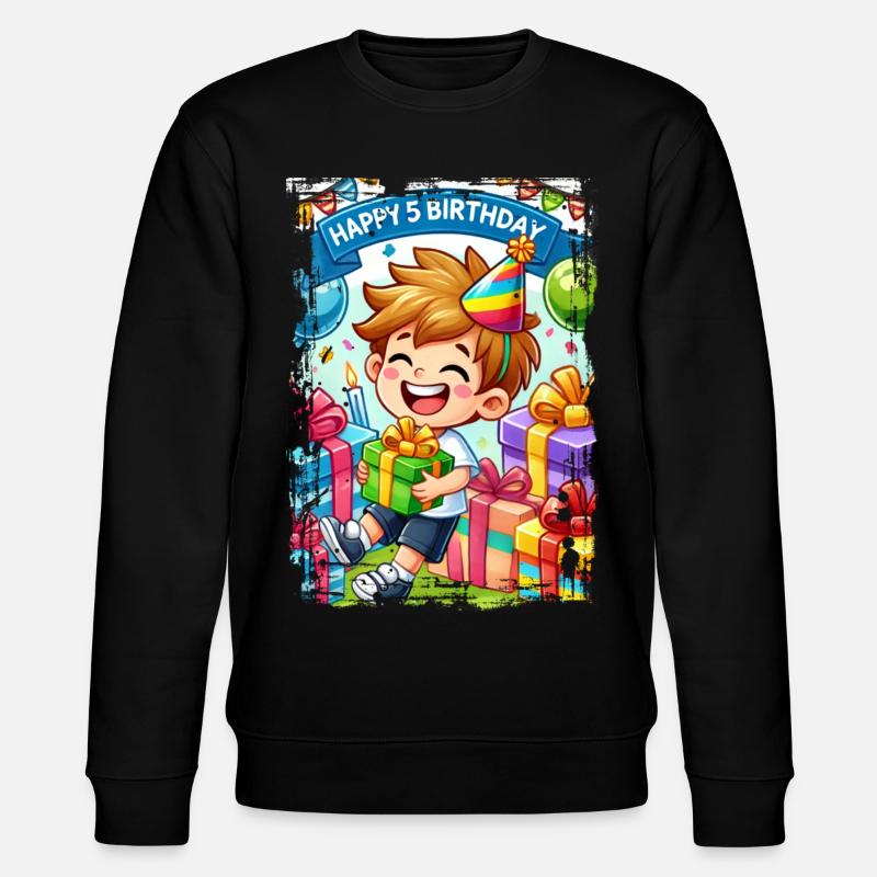 Joyeux 5e anniversaire - Sweat bio CHANGER Stanley/Stella Unisexe - noir