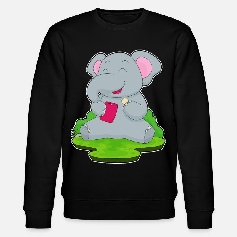 Elephant Potato Chips - Stanley/Stella CHANGER Unisex Organic Sweatshirt - black