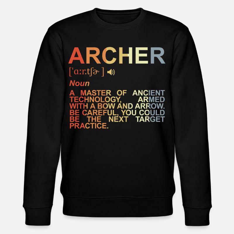Archer Explication des termes - Sweat bio CHANGER Stanley/Stella Unisexe - noir