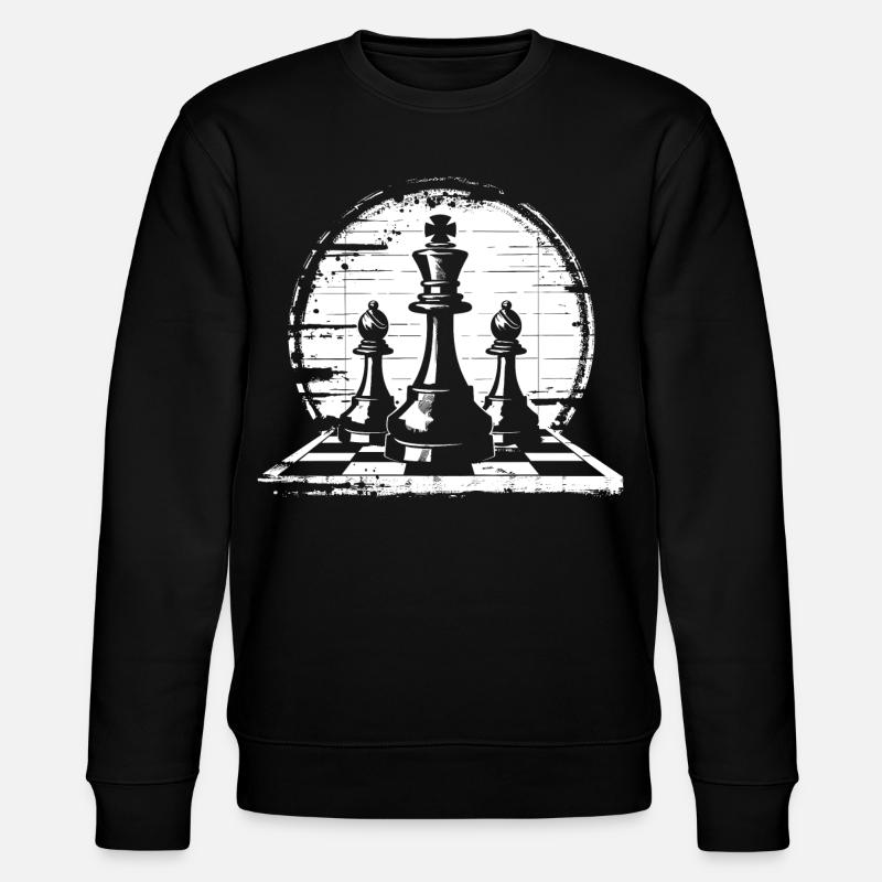 Graphiques de pièces d’échecs - Sweat bio CHANGER Stanley/Stella Unisexe - noir