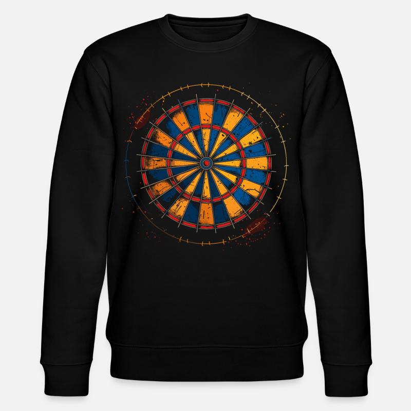 Dartscheibe Zeichnung - Stanley/Stella Unisex Bio-Sweatshirt CHANGER  - Schwarz