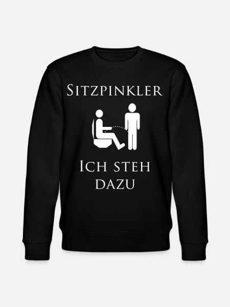 Sitzpinkler - ich steh dazu - Stanley/Stella Unisex Bio-Sweatshirt CHANGER  - Schwarz