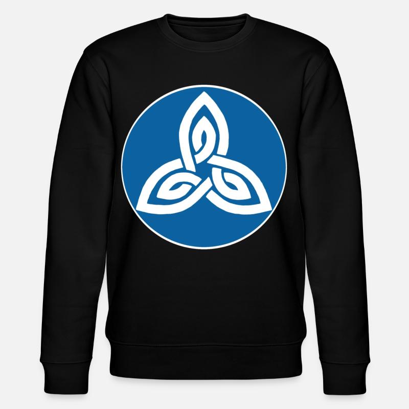 Fleur celte bleu - Sweat bio CHANGER Stanley/Stella Unisexe - noir