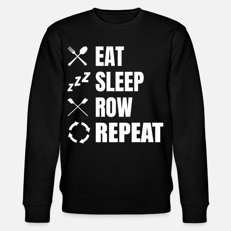 Manger dormir Row Répéter - Sweat bio CHANGER Stanley/Stella Unisexe - noir