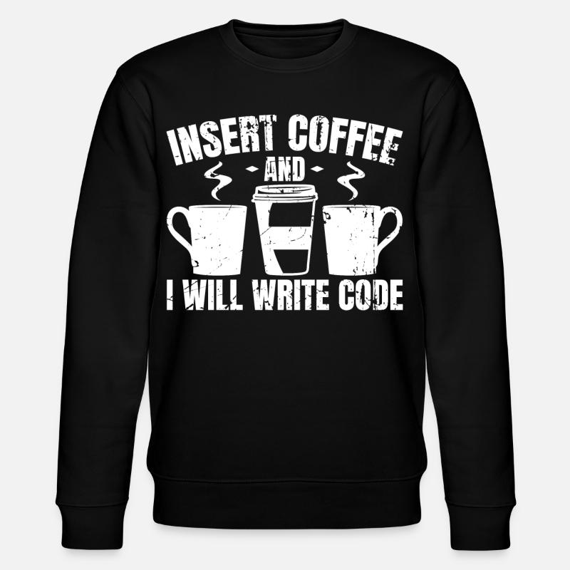 Programmer Funny Jokes - Stanley/Stella CHANGER Unisex Organic Sweatshirt - black