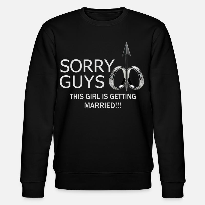 Mädchen wird Heiraten - Stanley/Stella Unisex Bio-Sweatshirt CHANGER  - Schwarz