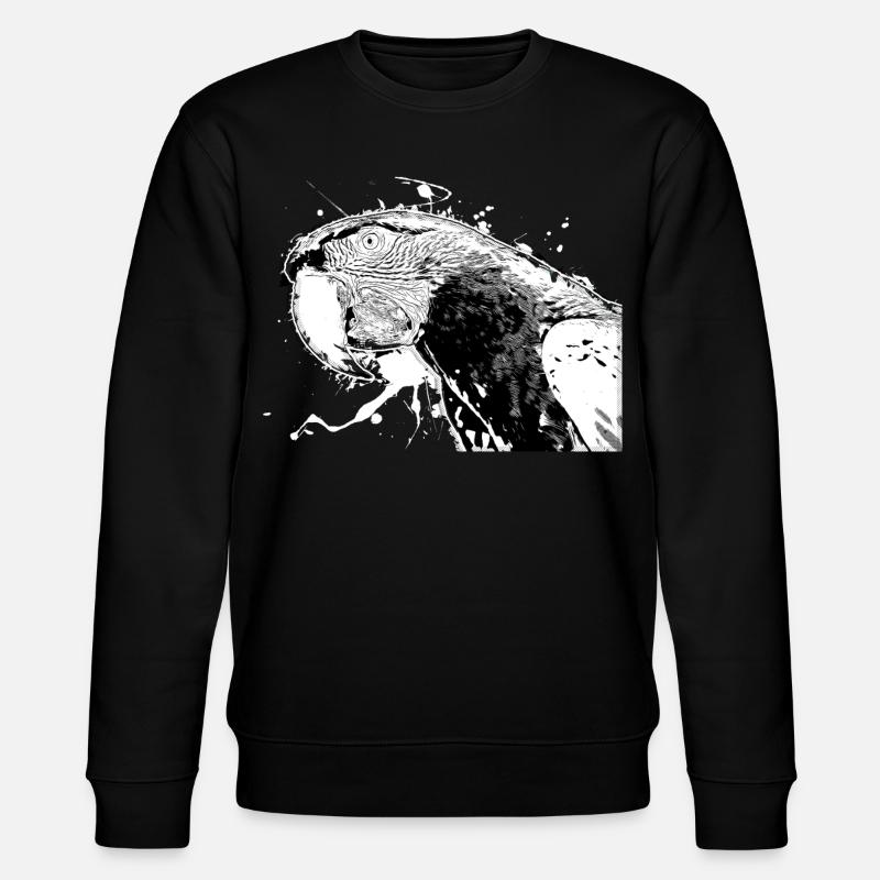 Papagei - Stanley/Stella Unisex Bio-Sweatshirt CHANGER  - Schwarz
