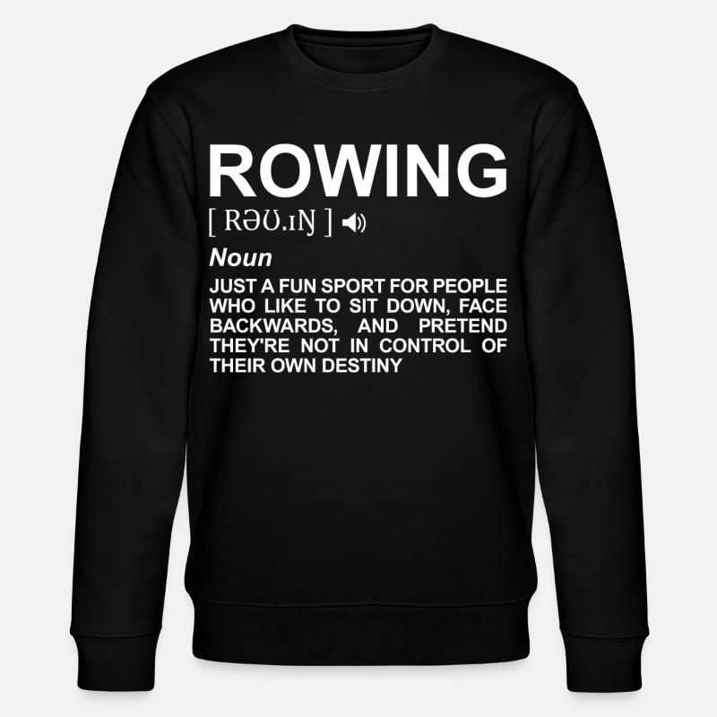 Rudern Wörterbuch - Stanley/Stella Unisex Bio-Sweatshirt CHANGER  - Schwarz