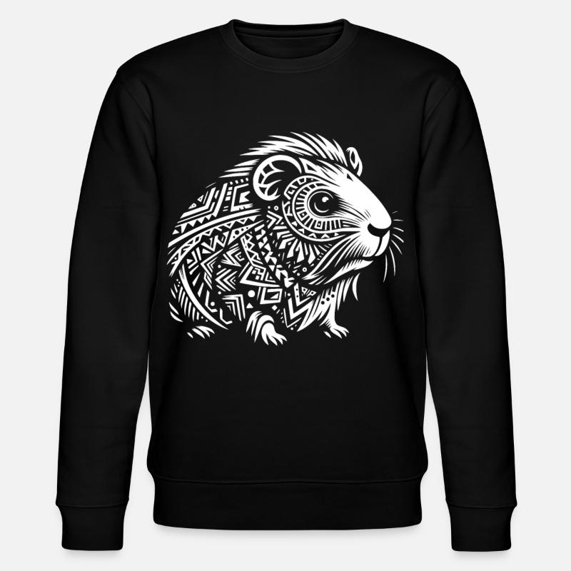 Cochon d'Inde tribal - Sweat bio CHANGER Stanley/Stella Unisexe - noir