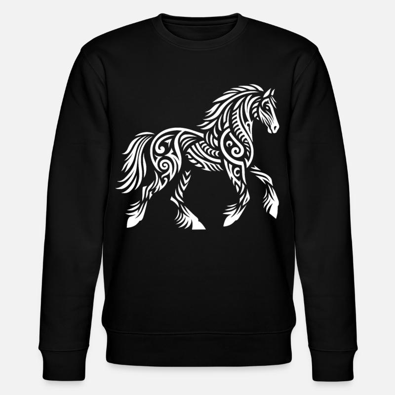 Cheval tribal - Sweat bio CHANGER Stanley/Stella Unisexe - noir