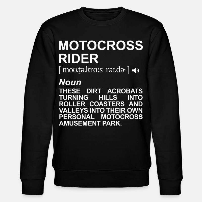 Définition du pilote de motocross - Sweat bio CHANGER Stanley/Stella Unisexe - noir