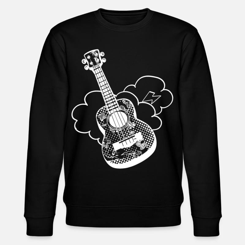 Lustige Ukulele - Stanley/Stella Unisex Bio-Sweatshirt CHANGER  - Schwarz