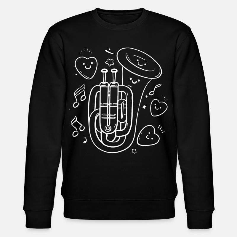 Tuba Comic - Stanley/Stella Unisex Bio-Sweatshirt CHANGER - Schwarz