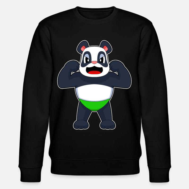 Panda Bodybuilder Musculation - Sweat bio CHANGER Stanley/Stella Unisexe - noir