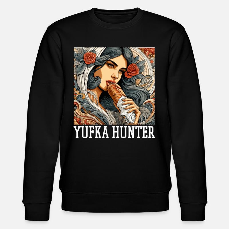 Yufka Jäger Kebab Geschenk - Stanley/Stella Unisex Bio-Sweatshirt CHANGER  - Schwarz