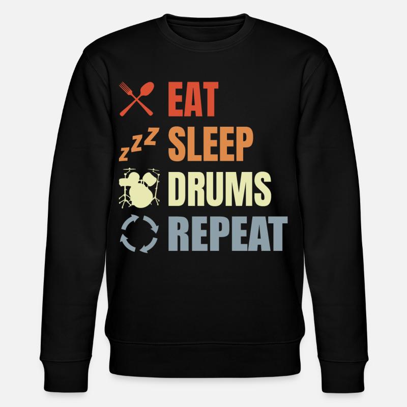 Drum Routine - Stanley/Stella CHANGER Unisex Organic Sweatshirt - black