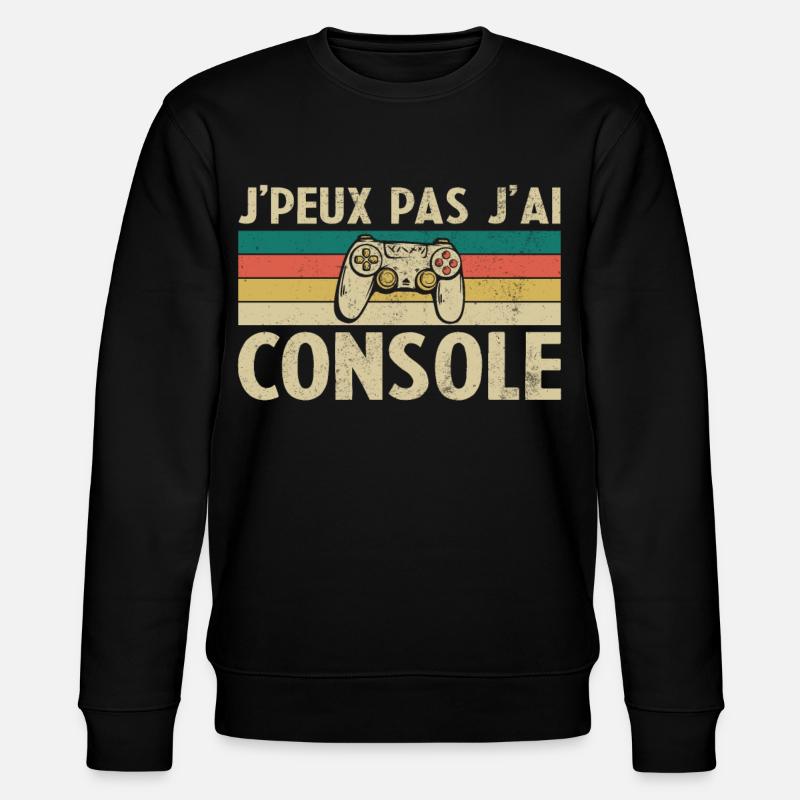 I can't I have Console - Stanley/Stella CHANGER Unisex Organic Sweatshirt - black