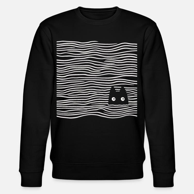Chat dans la mer - Sweat bio CHANGER Stanley/Stella Unisexe - noir