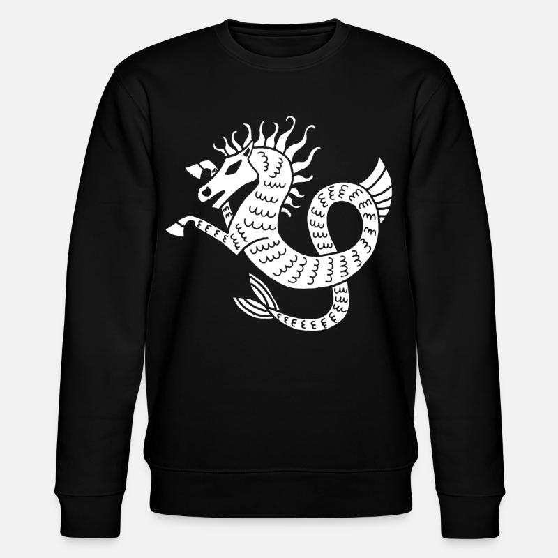 Cheval de mer blanc - Sweat bio CHANGER Stanley/Stella Unisexe - noir