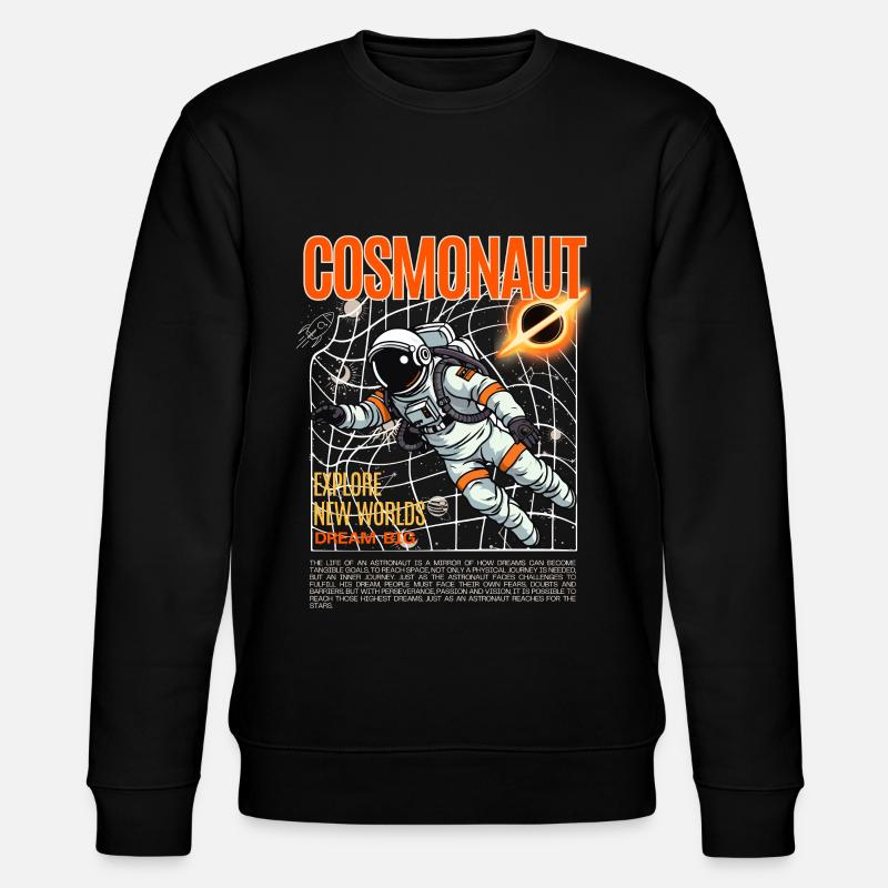 orbit astronaut - cosmonaut - Stanley/Stella CHANGER Unisex Organic Sweatshirt - black