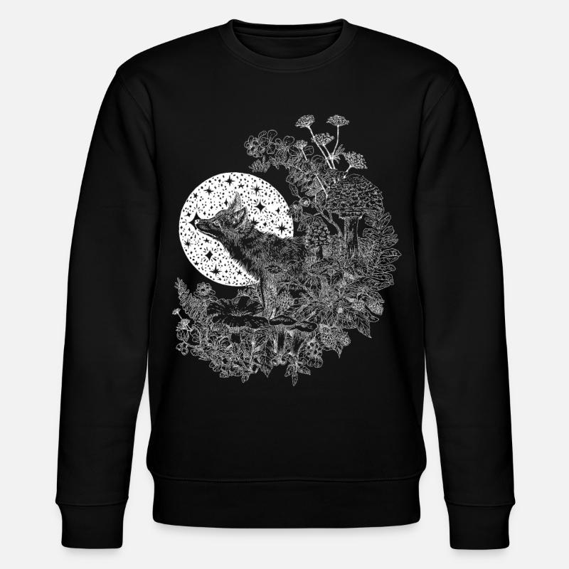 FUCHS & NACHTHIMMEL - Stanley/Stella Unisex Bio-Sweatshirt CHANGER  - Schwarz