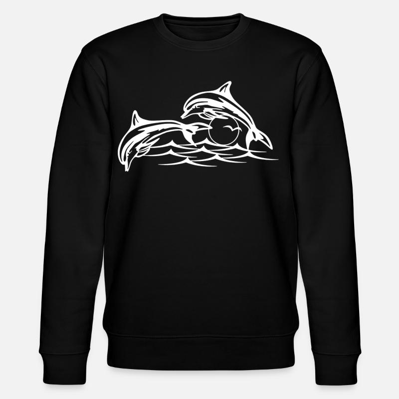 Les dauphins blancs - Sweat bio CHANGER Stanley/Stella Unisexe - noir