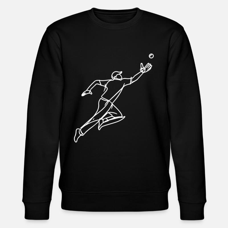 Dessin d’un receveur de cricket - Sweat bio CHANGER Stanley/Stella Unisexe - noir