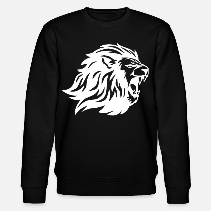 Le roi des animaux (blanc) - Sweat bio CHANGER Stanley/Stella Unisexe - noir