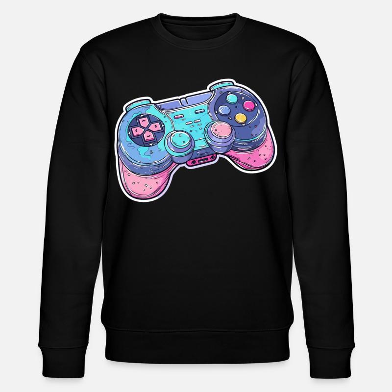 Graphismes de manette de jeu - Sweat bio CHANGER Stanley/Stella Unisexe - noir