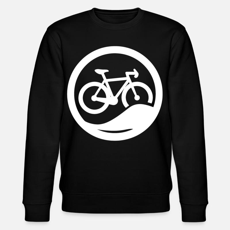 Fahrrad Zeichnung - Stanley/Stella Unisex Bio-Sweatshirt CHANGER  - Schwarz