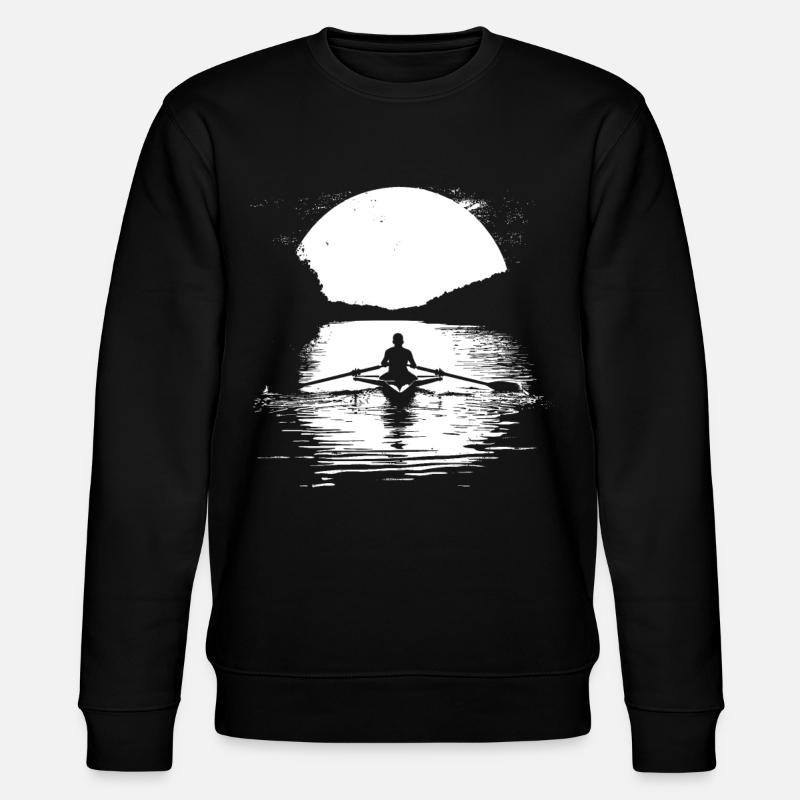 Graphismes d’aviron - Sweat bio CHANGER Stanley/Stella Unisexe - noir