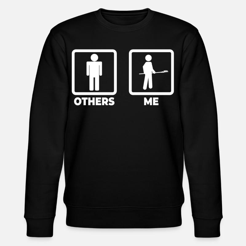 Bäcker Strichmännchen - Stanley/Stella Unisex Bio-Sweatshirt CHANGER  - Schwarz
