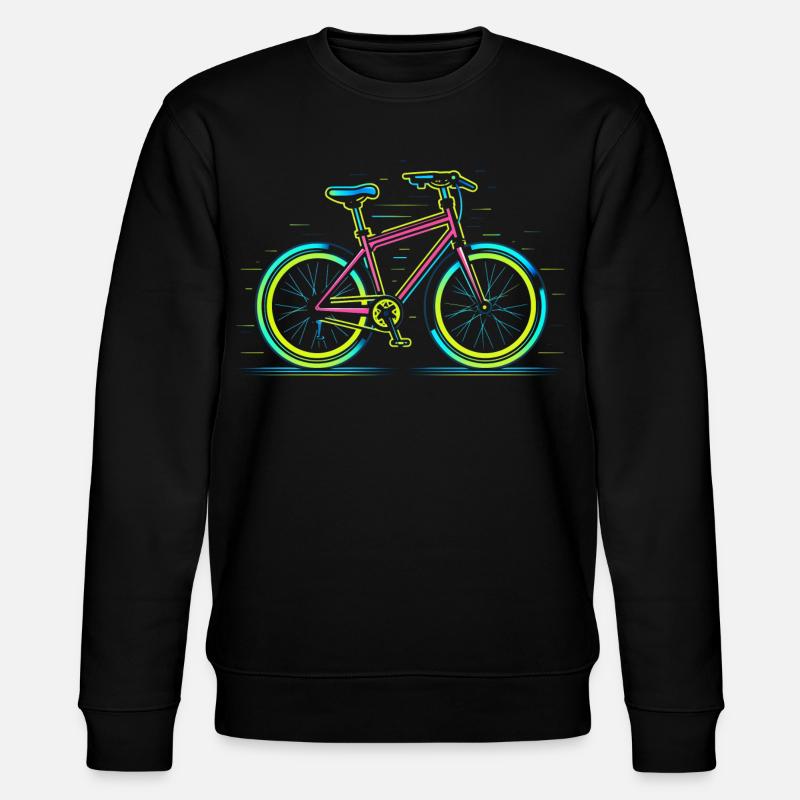 Rennrad Retrowave - Stanley/Stella Unisex Bio-Sweatshirt CHANGER  - Schwarz