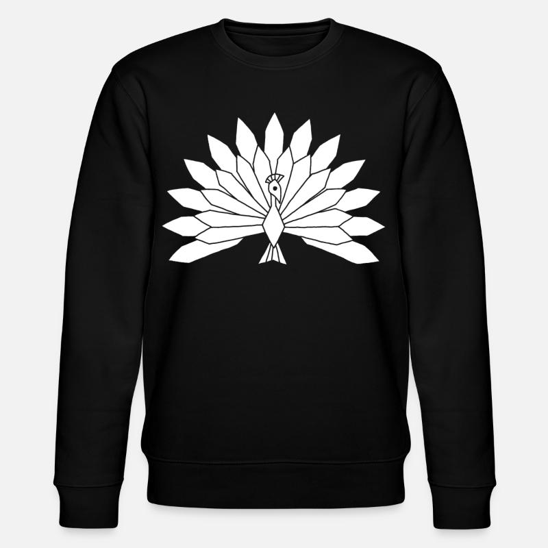 Le paon blanc - Sweat bio CHANGER Stanley/Stella Unisexe - noir
