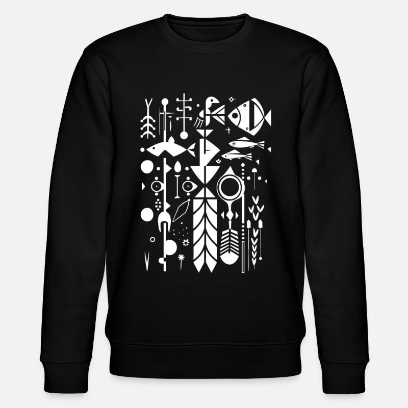 Silhouette de pêche - Sweat bio CHANGER Stanley/Stella Unisexe - noir