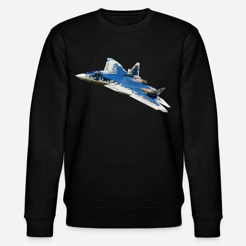 Su-57 - Stanley/Stella Unisex Bio-Sweatshirt CHANGER  - Schwarz