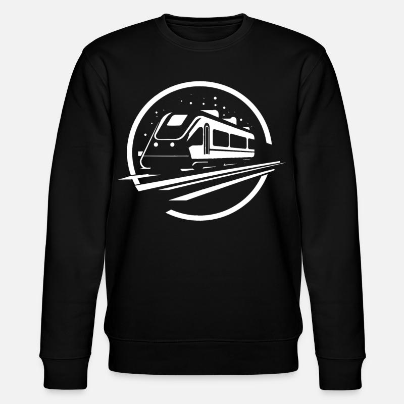 Zug Grafik - Stanley/Stella Unisex Bio-Sweatshirt CHANGER  - Schwarz