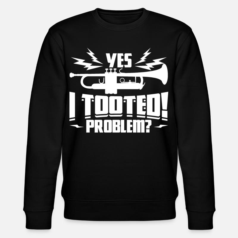 Trompeter Spruch - Stanley/Stella Unisex Bio-Sweatshirt CHANGER  - Schwarz
