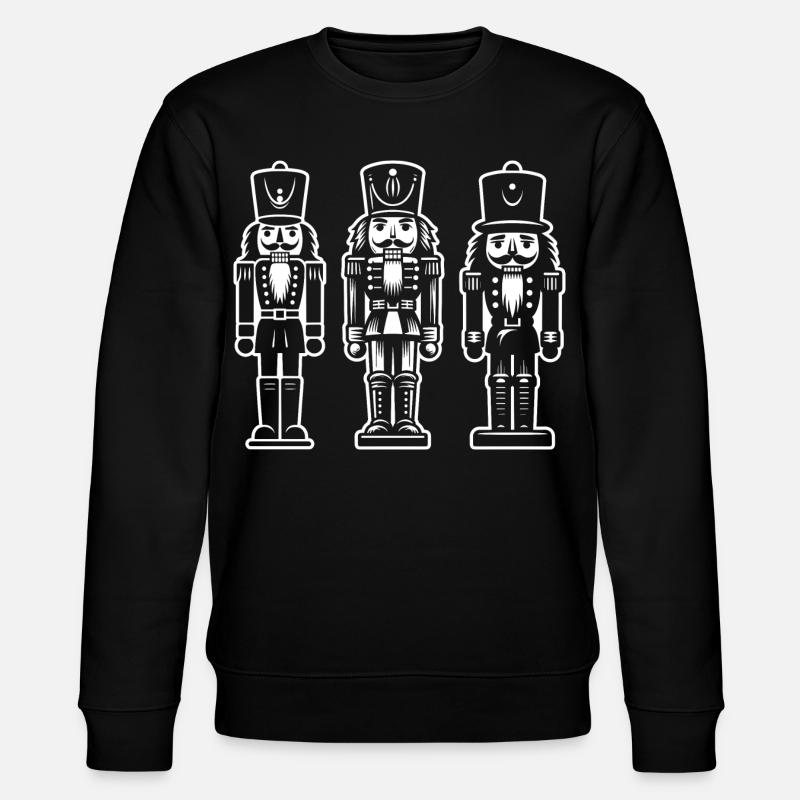 Nutcracker Trio Print - Stanley/Stella CHANGER Unisex Organic Sweatshirt - black