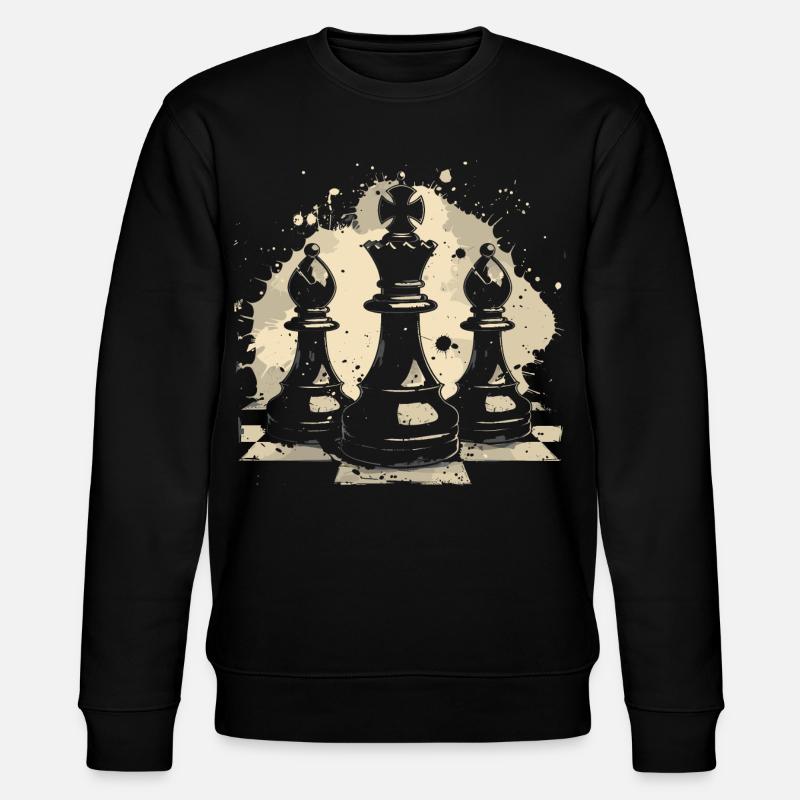 Chess Graffiti - Stanley/Stella CHANGER Unisex Organic Sweatshirt - black