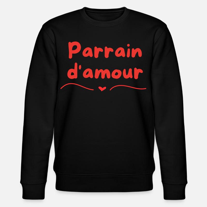 Pate der Liebe - Stanley/Stella Unisex Bio-Sweatshirt CHANGER  - Schwarz
