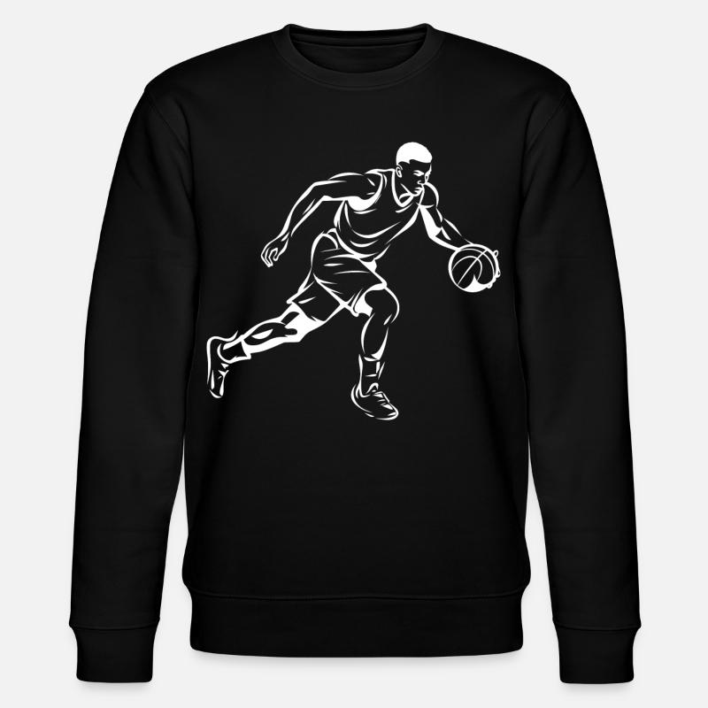 Basket-ball garçon graphique - Sweat bio CHANGER Stanley/Stella Unisexe - noir