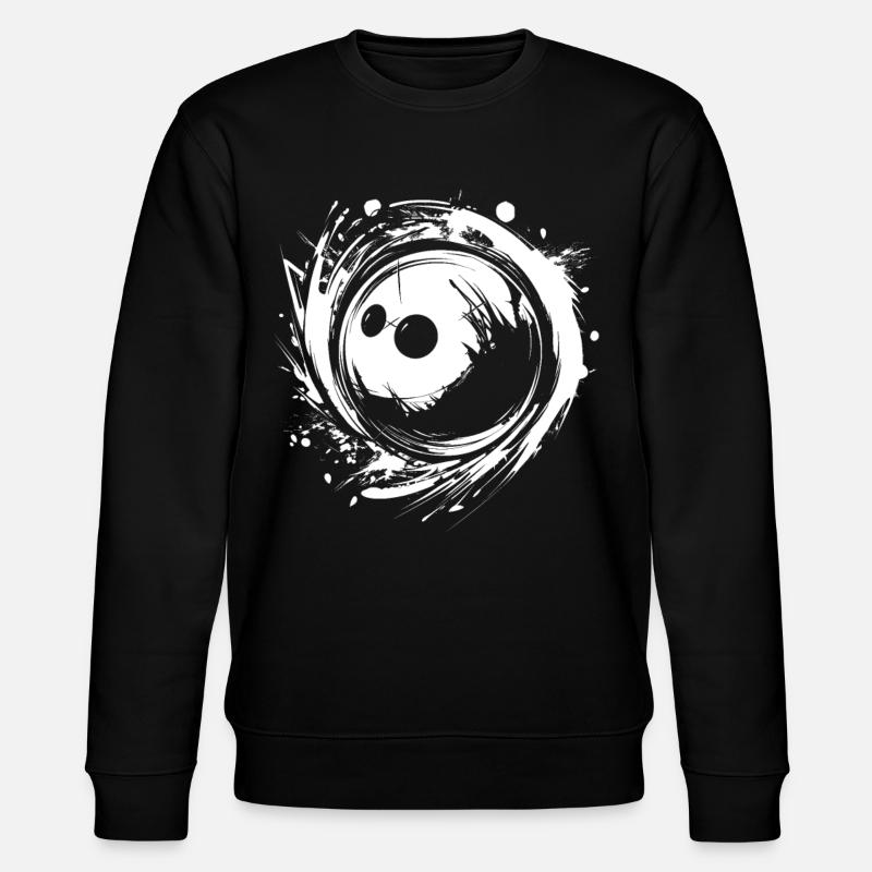 Bowlingkugel - Stanley/Stella Unisex Bio-Sweatshirt CHANGER  - Schwarz