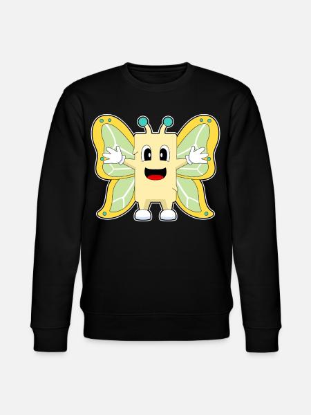 Butterfly Butter - Stanley/Stella CHANGER Unisex Organic Sweatshirt - black