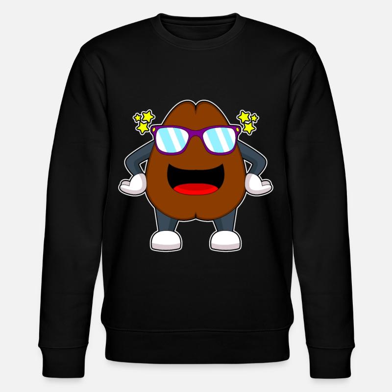 Kaffeebohne Kaffee Sonnenbrille - Stanley/Stella Unisex Bio-Sweatshirt CHANGER  - Schwarz
